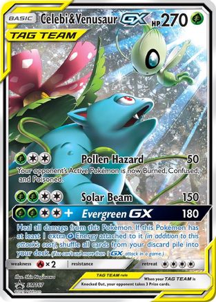 Celebi & Venusaur GX SM167  - Holofoil SM Promos - Promo