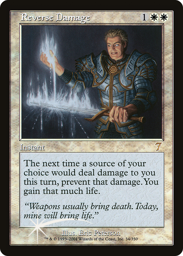 Reverse Damage (7ED-034) - 7th Edition Foil