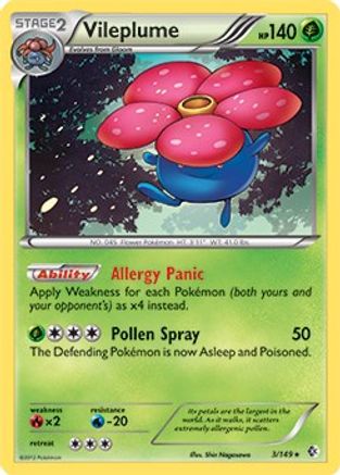 Vileplume (BW Boundaries Crossed) 003/149  Deck Exclusives - Rare