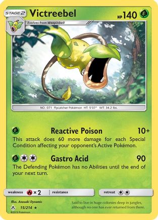 Victreebel 015/214  SM  Unbroken Bonds - Rare