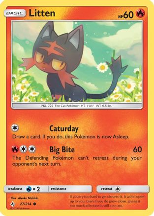 Litten (27) (27) 027/214  SM  Unbroken Bonds - Common