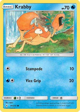 Krabby 046/214  SM  Unbroken Bonds - Common