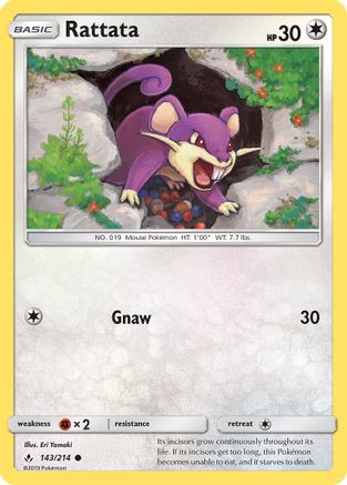Rattata 143/214  SM  Unbroken Bonds - Common