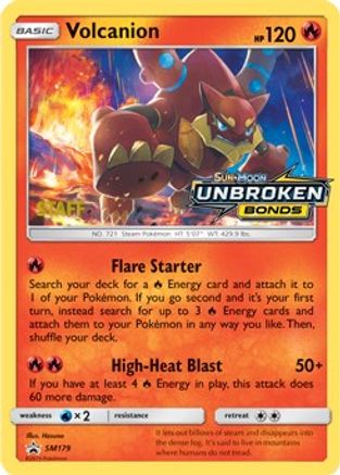 Volcanion (Prerelease) [Staff] SM179  - Holofoil SM Promos - Promo