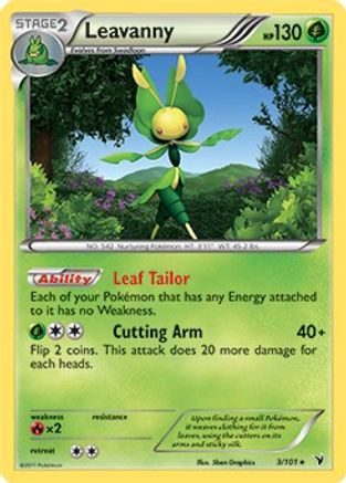 Leavanny (BW Noble Victories) 003/101  Deck Exclusives - Rare