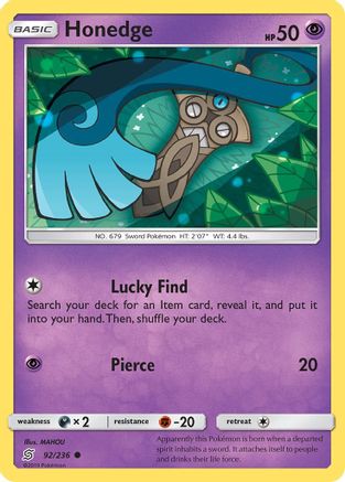Honedge (92) (92) 092/236  SM  Unified Minds - Common