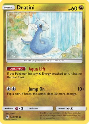 Dratini (148) (148) 148/236  - Reverse Holofoil SM  Unified Minds - Common