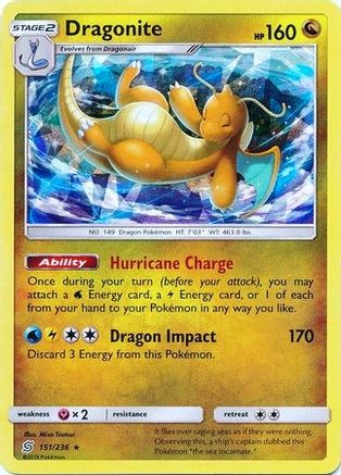 Dragonite (Cracked Ice Holo) 151/236  - Holofoil Deck Exclusives - Holo Rare