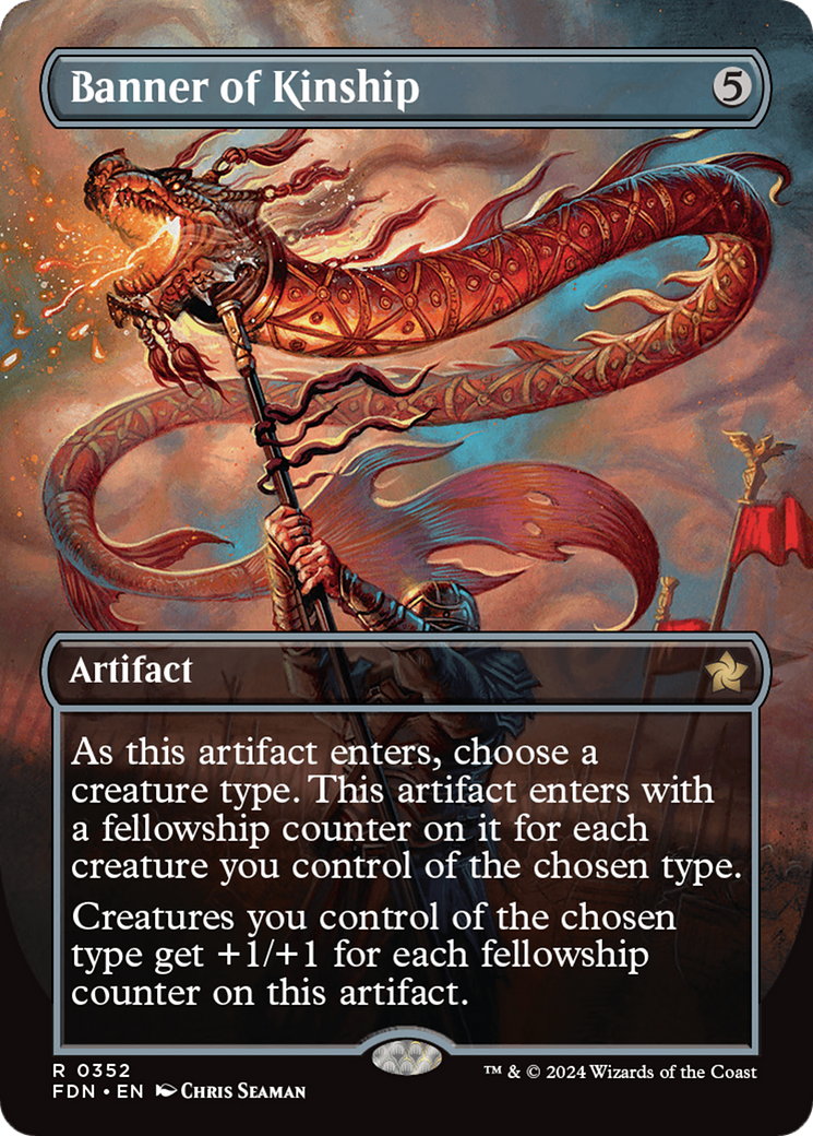 Banner of Kinship (Borderless) (FDN-352) - Foundations Foil