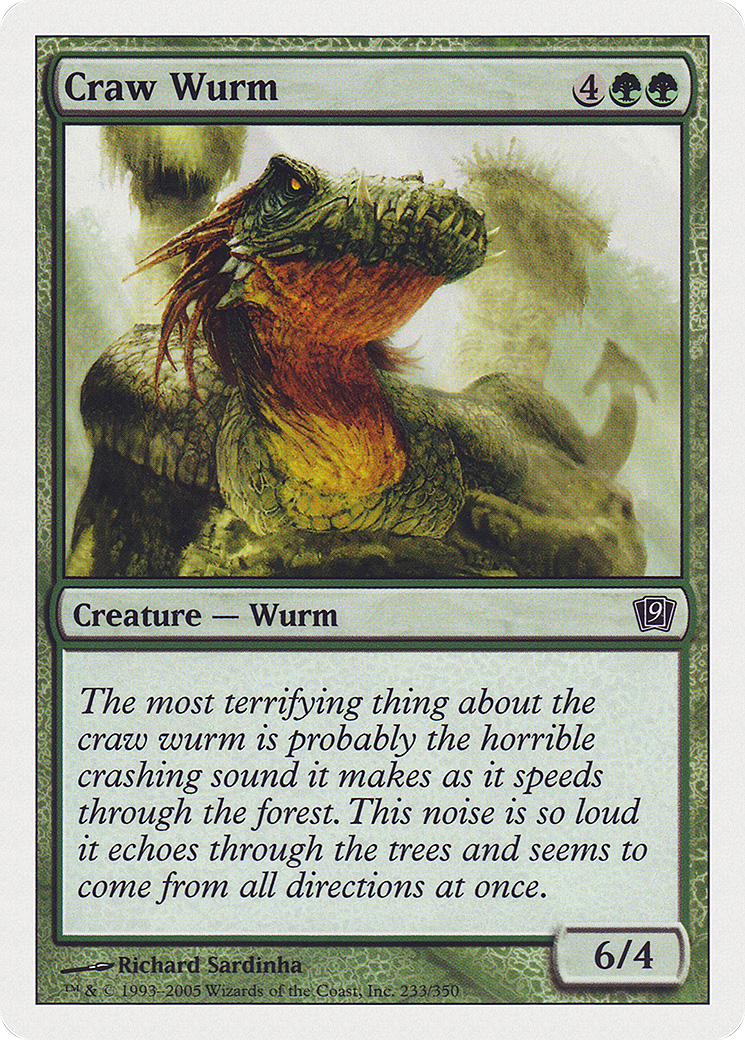 Craw Wurm (9ED-233★) - 9th Edition Foil