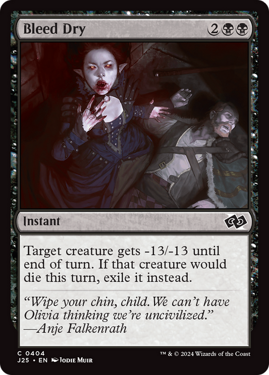 Bleed Dry (J25-404) - Foundations Jumpstart
