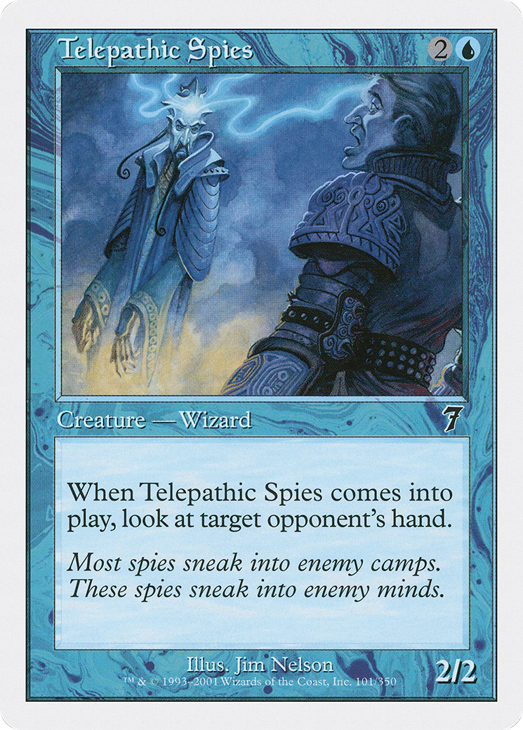 Telepathic Spies (7ED-101) - 7th Edition Foil