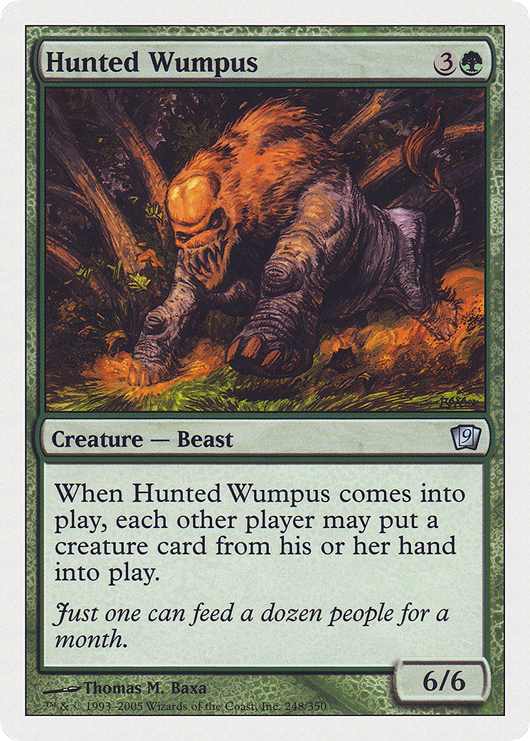 Hunted Wumpus (9ED-248) - 9th Edition Foil