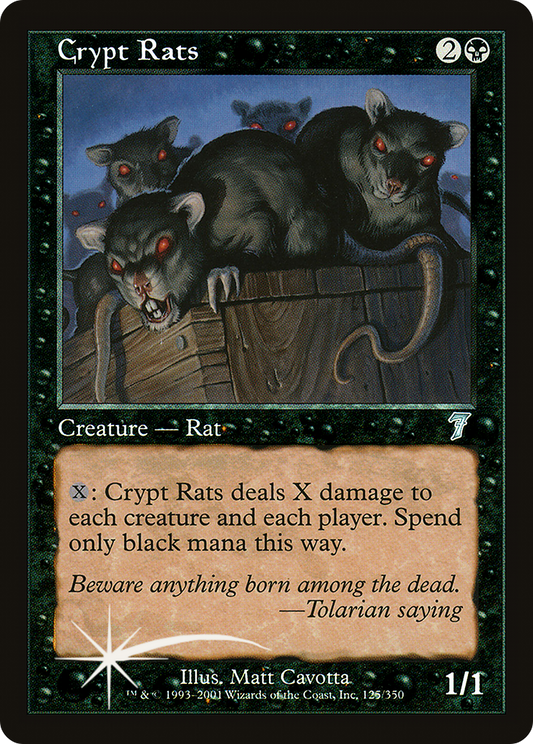 Crypt Rats (7ED-125★) - 7th Edition