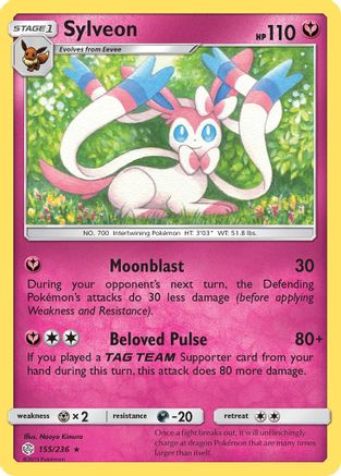 Sylveon 155/236  SM  Cosmic Eclipse - Rare