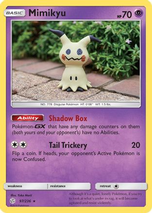 Mimikyu (97) (97) 097/236  - Reverse Holofoil SM  Cosmic Eclipse - Rare