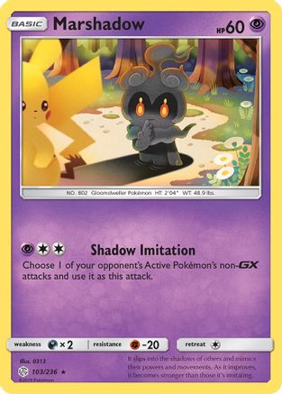 Marshadow 103/236  SM  Cosmic Eclipse - Rare