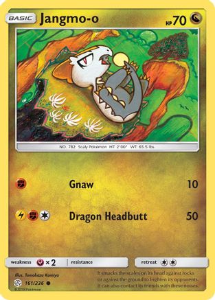 Jangmo 161/236  - Reverse Holofoil SM  Cosmic Eclipse - Common