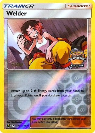 Welder (Regional Championships) [Staff] 189a/214  - Reverse Holofoil League & Championship Cards - Promo