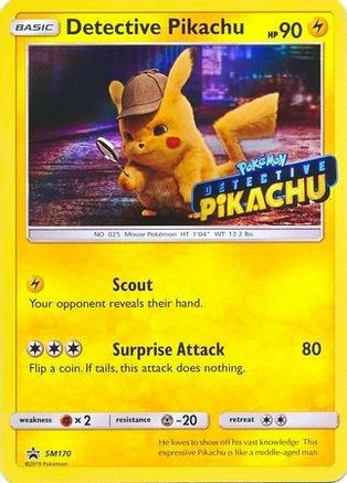 Detective Pikachu (Stamped) SM170  - Holofoil SM Promos - Promo