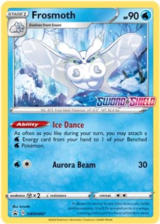 Frosmoth (Prerelease) SWSH007  - Holofoil SWSH Sword & Shield Promo Cards - Promo