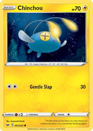 Chinchou (067) (067) 067/202  SWSH01 Sword & Shield Base Set - Common