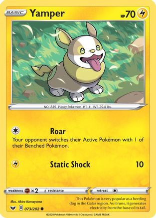 Yamper (073) (073) 073/202  SWSH01 Sword & Shield Base Set - Common