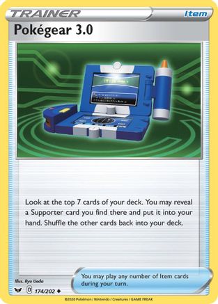 Pokegear 3.0 174/202  SWSH01 Sword & Shield Base Set - Uncommon