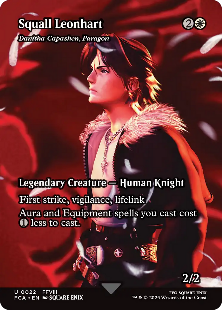 Squall Leonhart - Danitha Capashen, Paragon (Showcase) (FCA-022) - FINAL FANTASY: Through the Ages / Squall Leonhart (Borderless) Foil