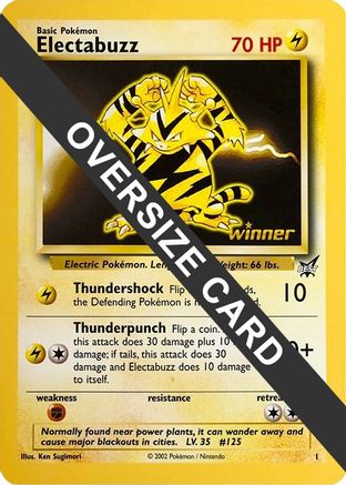 Electabuzz (Best of Game 1 Promo) 001  Jumbo Cards - Promo