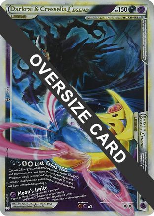 Darkrai & Cresselia Legend (Single Oversized Promo) 099/102  - Holofoil Jumbo Cards - Promo