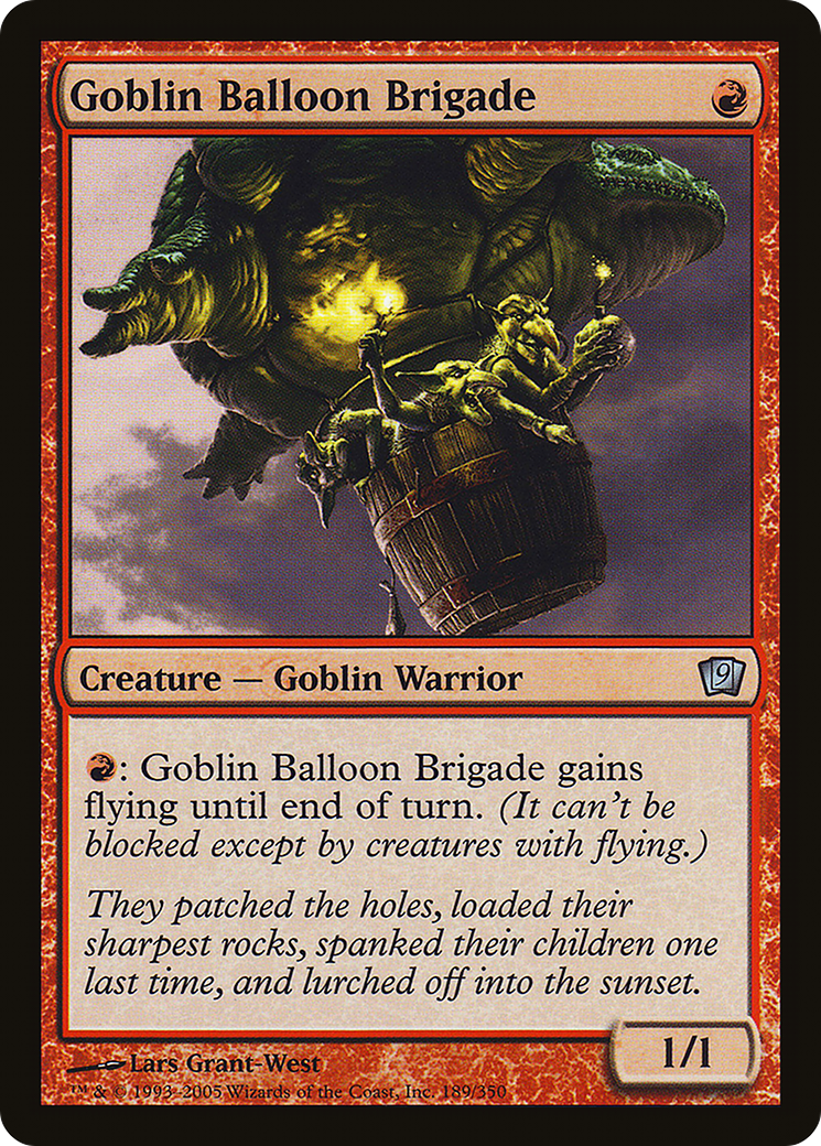 Goblin Balloon Brigade (9ED-189★) - 9th Edition Foil
