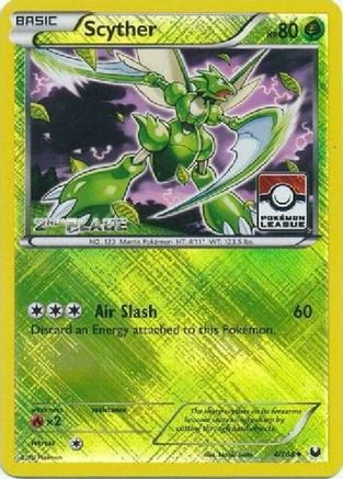 Scyther (Pokemon League) [2nd Place] 004/108  - Reverse Holofoil League & Championship Cards - Promo