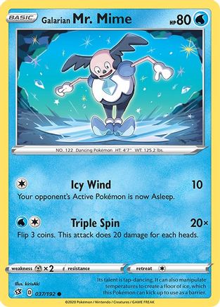 Galarian Mr. Mime 037/192  SWSH02 Rebel Clash - Common