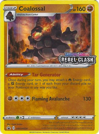 Coalossal (Prerelease) SWSH024  - Holofoil SWSH Sword & Shield Promo Cards - Promo