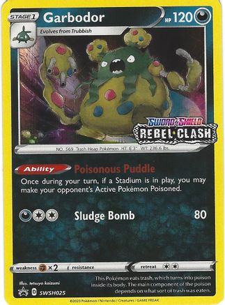 Garbodor (Prerelease) SWSH025  - Holofoil SWSH Sword & Shield Promo Cards - Promo