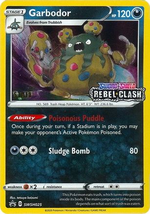 Garbodor (Prerelease) [Staff] SWSH025  - Holofoil SWSH Sword & Shield Promo Cards - Promo