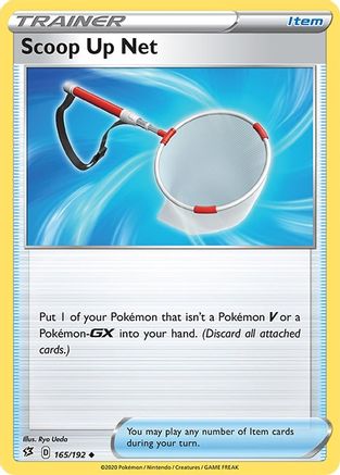 Scoop Up Net 165/192  - Reverse Holofoil SWSH02 Rebel Clash - Uncommon