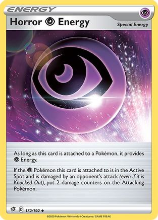 Horror P Energy 172/192  - Reverse Holofoil SWSH02 Rebel Clash - Uncommon