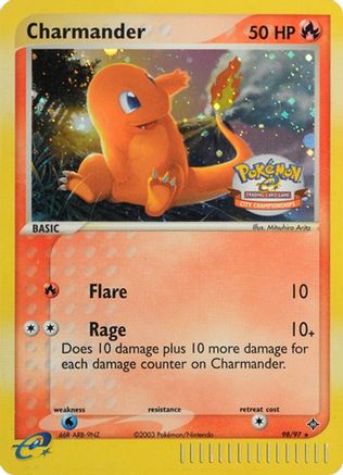Charmander (City Championships) 098/97  - Holofoil League & Championship Cards - Promo