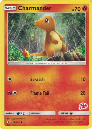 Charmander (#1 Charizard Stamped) 018/147  Battle Academy - Promo