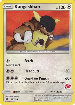 Kangaskhan (#4 Charizard Stamped) 055/70  Battle Academy - Promo