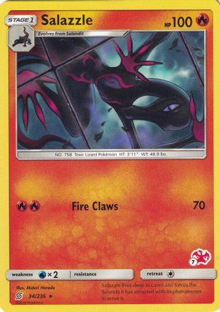 Salazzle (#7 Charizard Stamped) 034/236  Battle Academy - Promo