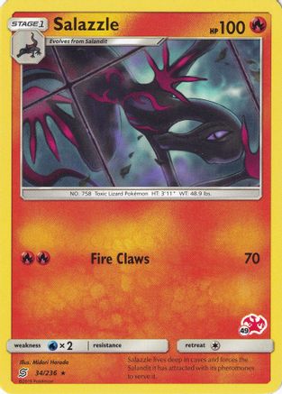Salazzle (#49 Charizard Stamped) 034/236  Battle Academy - Promo