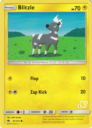 Blitzle (#1 Pikachu Stamped) 081/214  Battle Academy - Promo