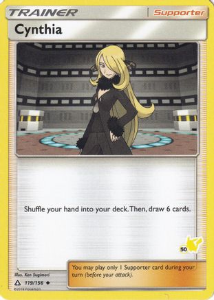 Cynthia (#50 Pikachu Stamped) 119/156  Battle Academy - Promo