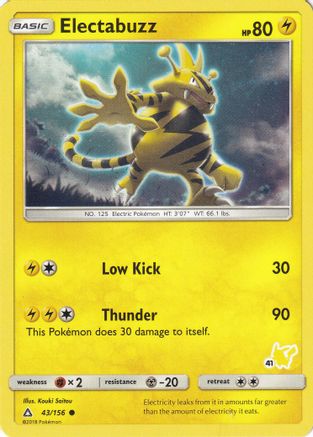 Electabuzz (#41 Pikachu Stamped) 043/156  Battle Academy - Promo