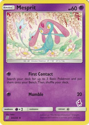 Mesprit (Mewtwo Stamped) 084/236  Battle Academy - Promo