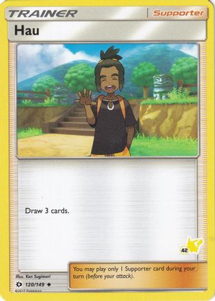Hau (#42 Pikachu Stamped) 120/149  Battle Academy - Promo