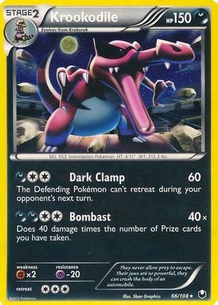 Krookodile (Cosmos Holo) 066/108  - Holofoil Blister Exclusives - Promo